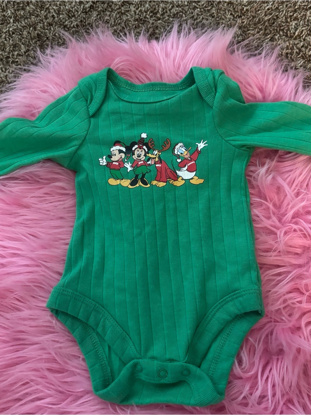 Disney Baby Newborn Christmas Character Bodysuit